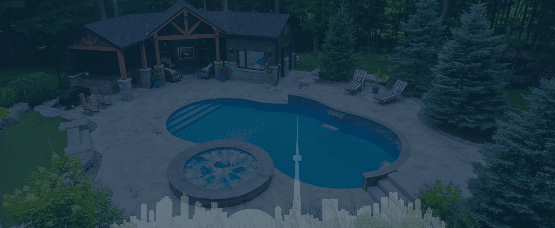 Luxury pool background