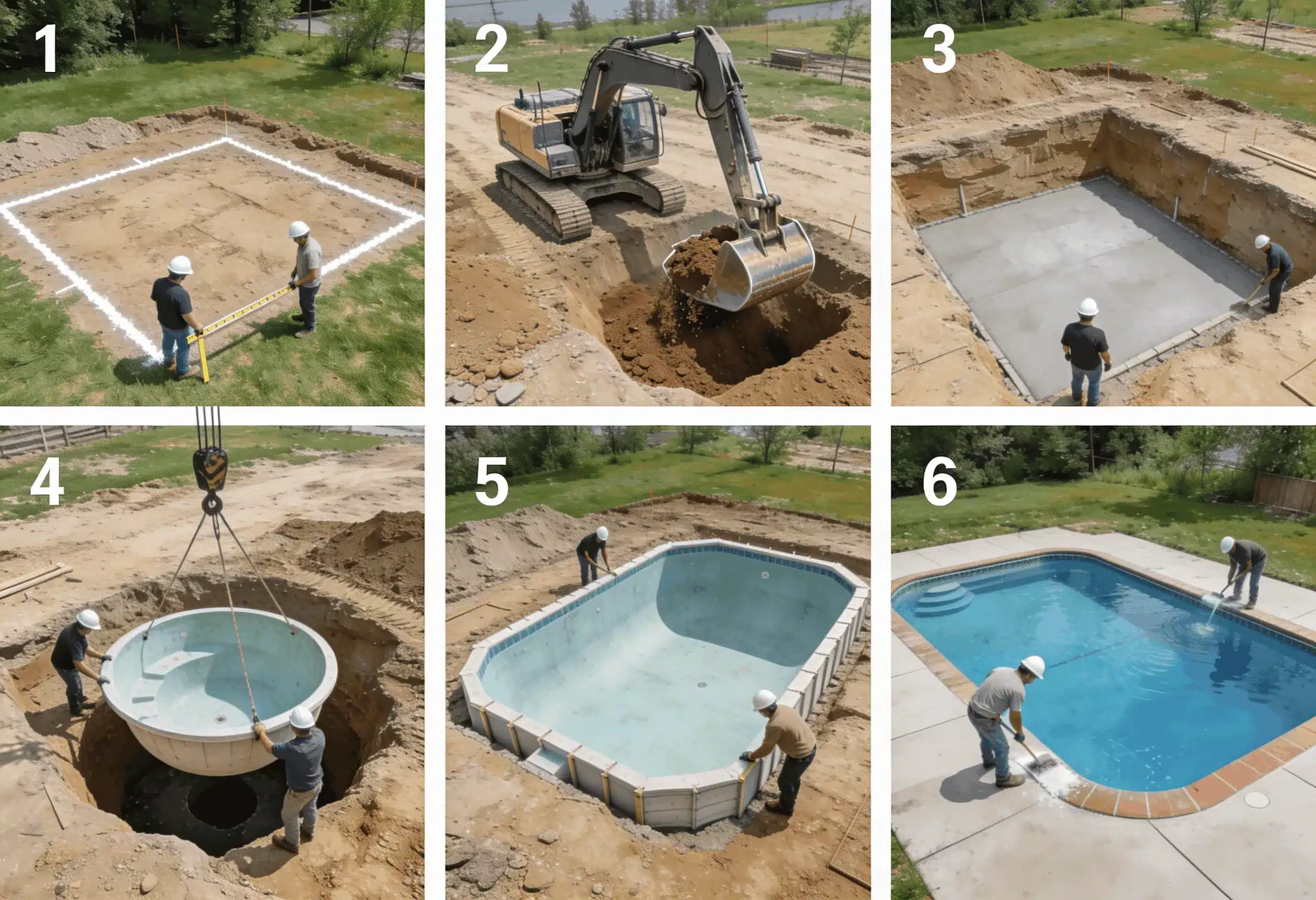 inground pool installation