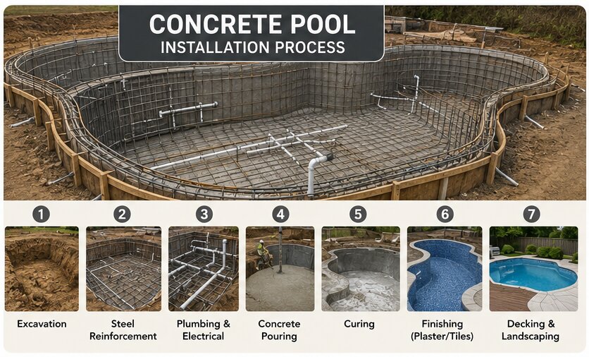Concrete Pool Installation Process