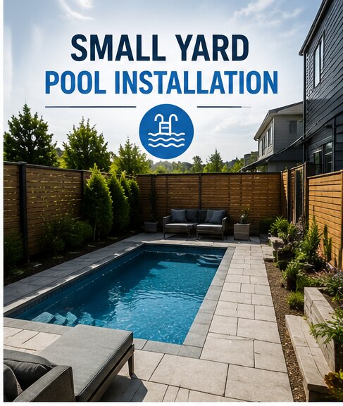 Small Yard Pool Installation